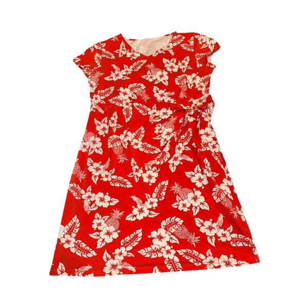 LANDS END TROPICAL DRESS LARGE PETITE LP - Picture 1 of 5